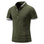 Summer short-sleeved basic models stand-up collar polo shirt men's T-shirt tops
