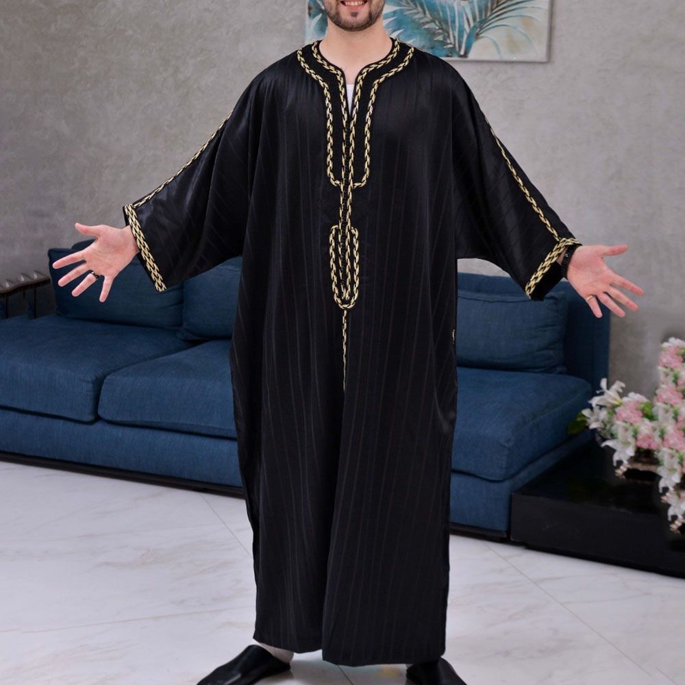 Loose V Neck Robe