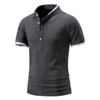 Summer short-sleeved basic models stand-up collar polo shirt men's T-shirt tops
