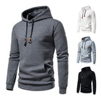 Men's Casual Cotton Jacquard Pullover Hoodie